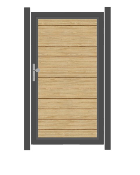 SYSTEM ALU PLUS Tor-Set in Lärche Höhe 1800mm