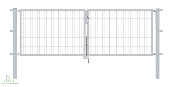 Gartentor Flex 6, 2-flg., Breite 3000 mm