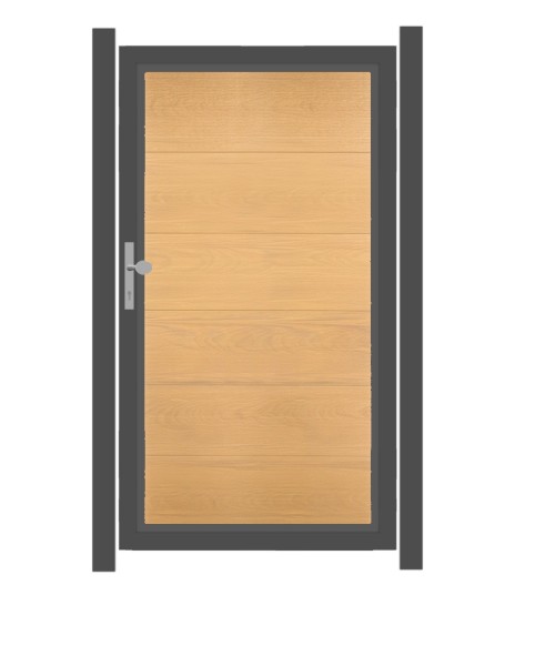 SYSTEM WPC PLATINUM XL Tor-Set in Lärche Höhe 1800mm
