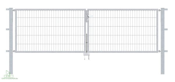 Gartentor Flex 6, 2-flg., Breite 3500 mm