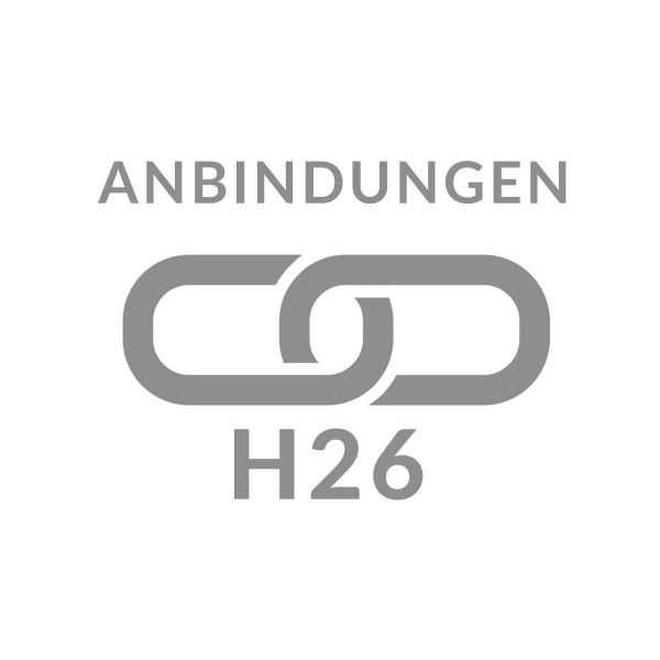 Anbindung Profil mit Gabionensäule H26