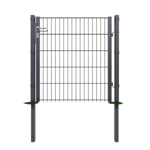 Gartentor 1-flügelig, Breite 1000 mm, Torpfosten Abdeckleiste