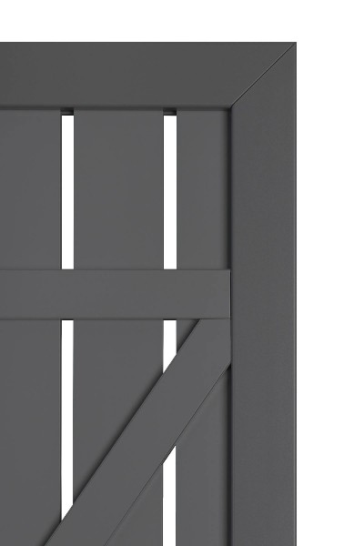 Squadra Anthrazit AluTor DIN Links 98 x 180 cm Squadra Tore