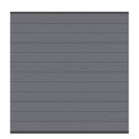 SYSTEM WPC CLASSIC Zaunfeld-Set, Anthrazit 178x184cm