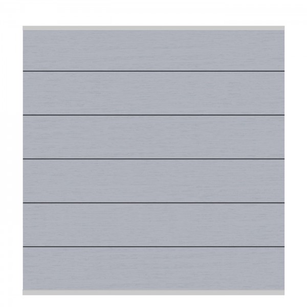 SYSTEM WPC XL Zaunfeld-Set, grau