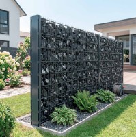 Gabionenset F12 mit 8/6/8 DSM Anthrazitgrau