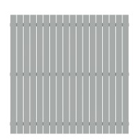 Alu-Zaun Squadra Lichtgrau 180x180cm