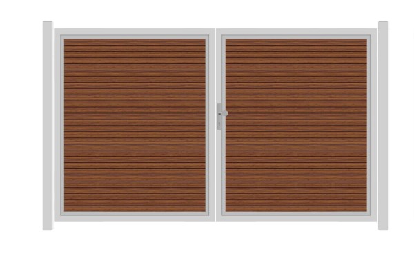 SYSTEM RHOMBUS Doppeltor-Set in Bambus Breite 3000mm Höhe 1800mm