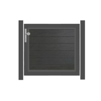 SYSTEM WPC PLATINUM Vorgartentor-Set in Anthrazit Höhe 900mm