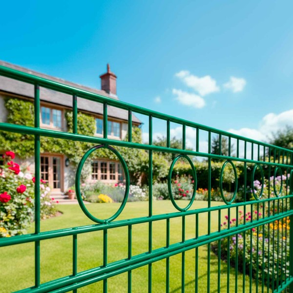 Schmuckzaun Kassel Komplettset 6/5/6 Moosgrün RAL6005