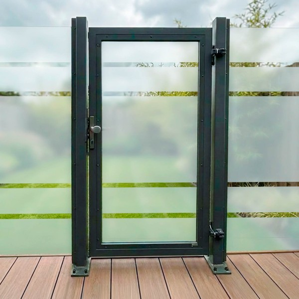 SYSTEM GLAS Tor-Set in Ausführung Alpha Höhe 1800mm