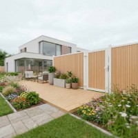 Neo WPC Platinum Lärche senkrecht inkl. Klemmpfosten