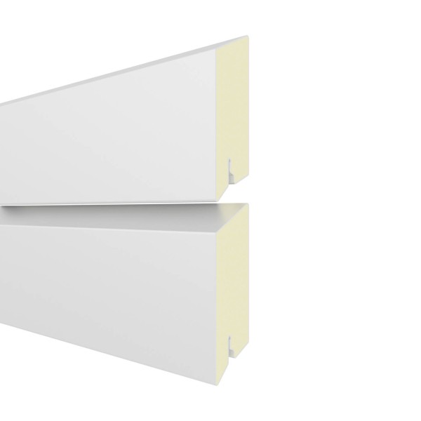 SYSTEM RHOMBUS Weiß Einzelprofil 2er Set