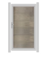 SYSTEM WPC PLATINUM XL Tor-Set in Taupe-Grau Höhe 1800mm