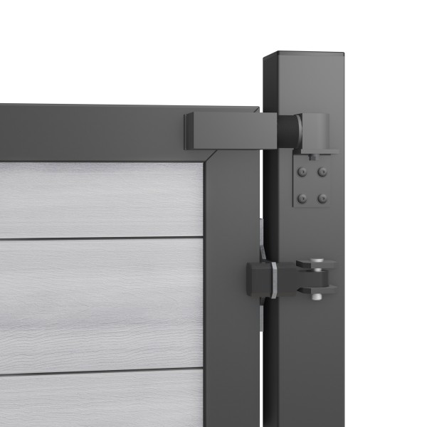 Torschließer mit Stopp-Funktion anthrazit bis 120cm Breite