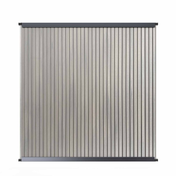 SYSTEM NEO Platinum senkrecht Zaunfeld-Set Taupe Grau