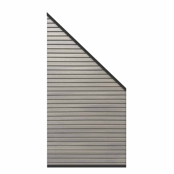 SYSTEM NEO Platinum Zaun-Anschluss-Set Taupe Grau