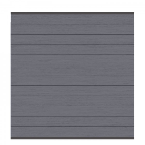 SYSTEM WPC CLASSIC Zaunfeld-Set, Anthrazit 178x184cm