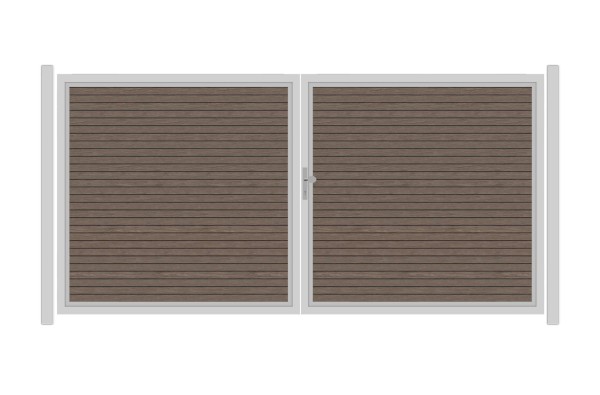 SYSTEM RHOMBUS Doppeltor-Set in Vintage Oak Breite 3600mm Höhe 1800mm
