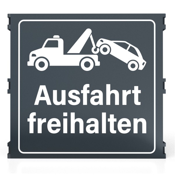 Zaunschild "Ausfahrt freihalten"