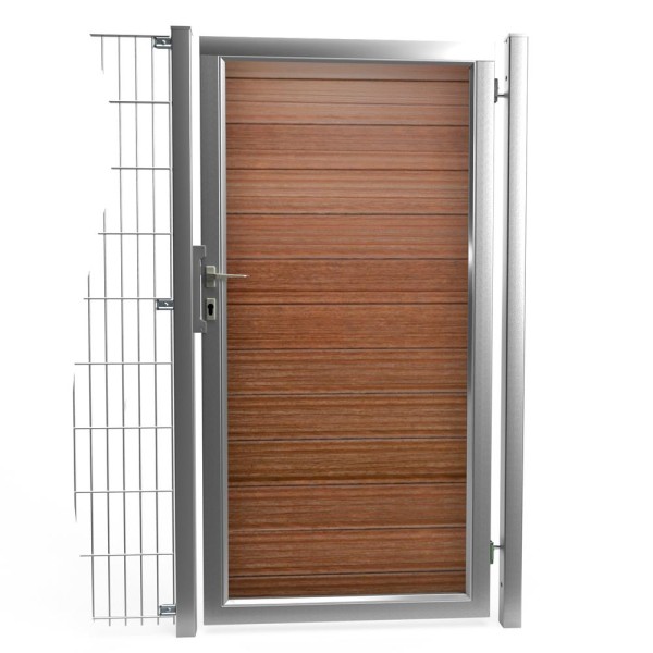 OptiGuard WPC, Füllung in Braun, Breite 1000mm