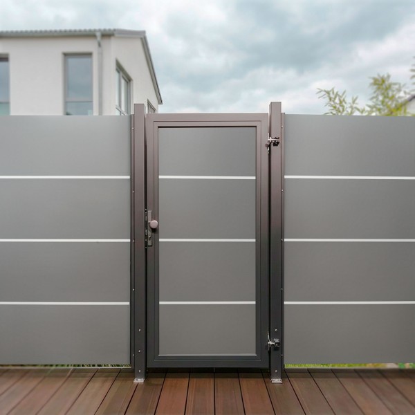 SYSTEM BOARD Tor-Set XL Titangrau Breite 1250mm Höhe 1800mm