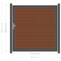 SYSTEM RHOMBUS Tor-Set in Bambus Breite 1750mm Höhe 1800mm