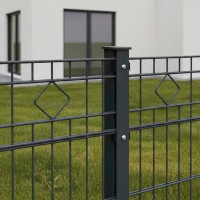 Schmuckzaun Fürth Komplettset 6/5/6 Anthrazitgrau RAL7016