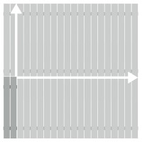 Alu-Zaun Squadra Lichtgrau auf Maß 20-200x91-200cm