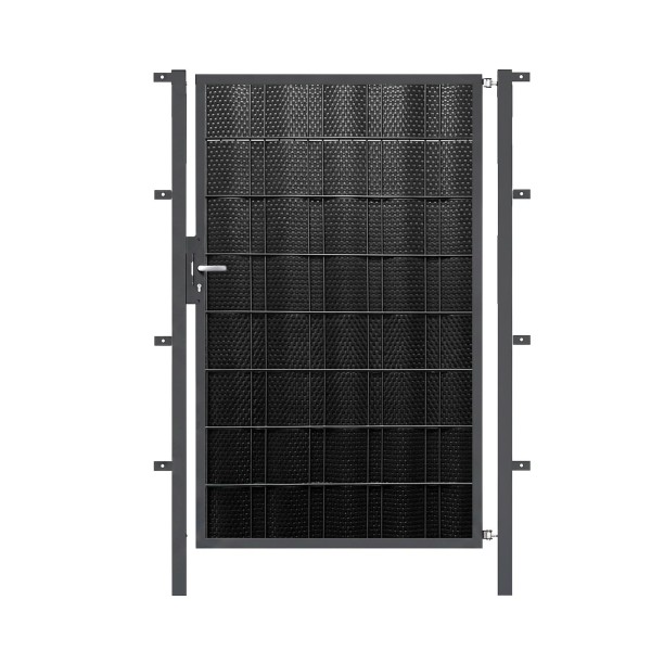 System PVS Einzeltor Rattan Schwarz