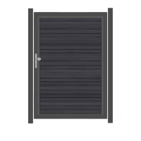 SYSTEM WPC PLATINUM XL Tor-Set in Anthrazit Breite 1250mm Höhe 1800mm
