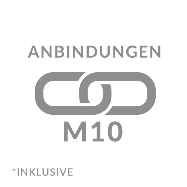 Anbindung Profil mit Gabionen M10
