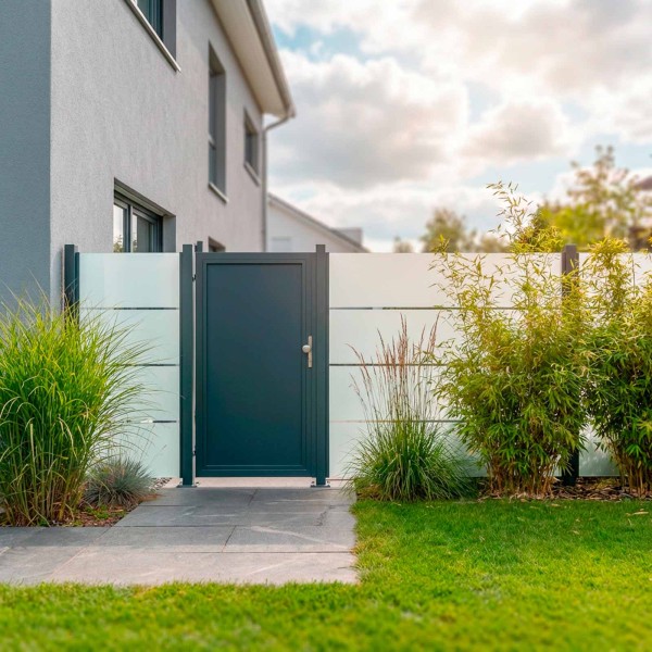 SYSTEM BOARD Tor-Set in Schiefer Breite 1250mm Höhe 1800mm