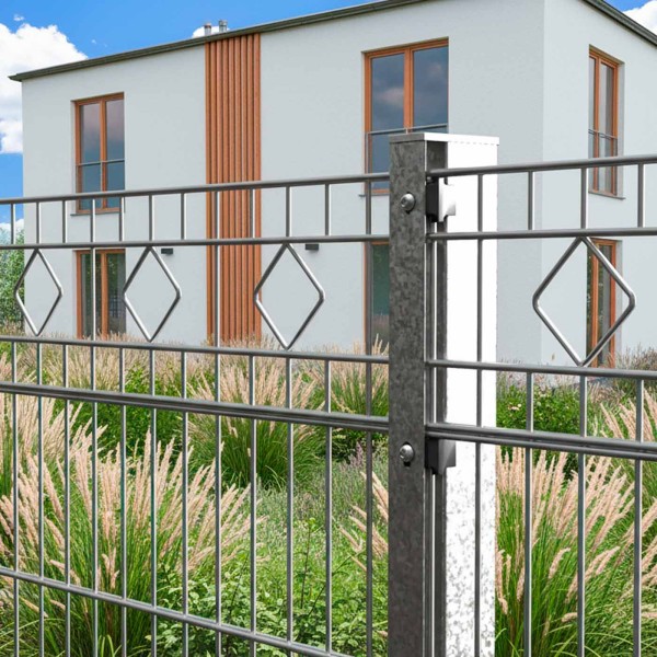 Schmuckzaun Fürth Komplettset 6/5/6 Verzinkt