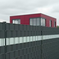 MEGA-Set: 656 Matte/80x40 mm Pfosten in RAL 7016 inkl. Streifen