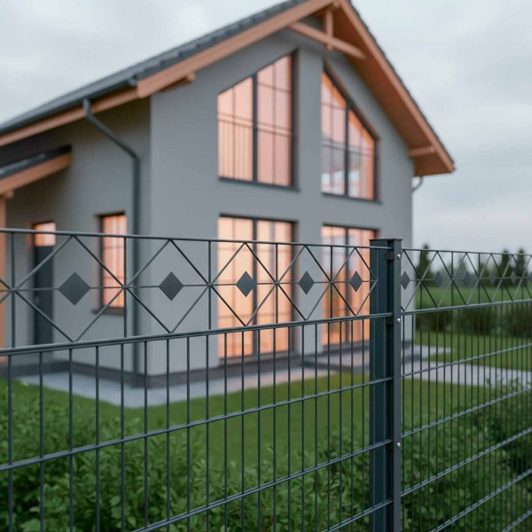 Schmuckzaun Nürnberg Komplettset 6/5/6 Anthrazitgrau RAL7016