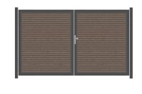 SYSTEM RHOMBUS Doppeltor-Set in Vintage Oak Breite 3000mm Höhe 1800mm
