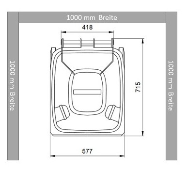 U-Form Gabionen Mülltonnenumhausung