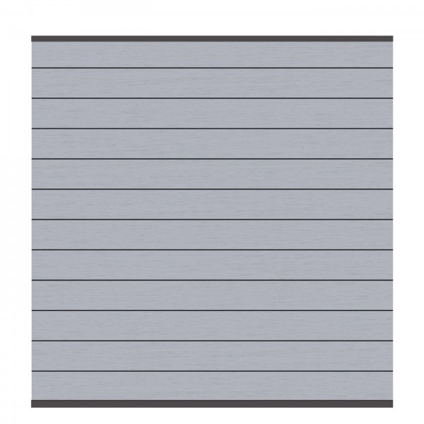 SYSTEM WPC CLASSIC Zaunfeld-Set, Grau 178x184cm