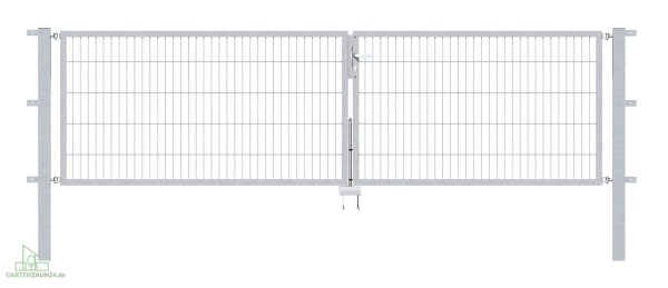 Gartentor Flex 6, 2-flg., Breite 3750 mm (1750/2000mm)