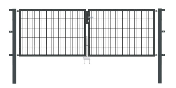 Gartentor Flex 8, 2-flg., Breite 3000 mm