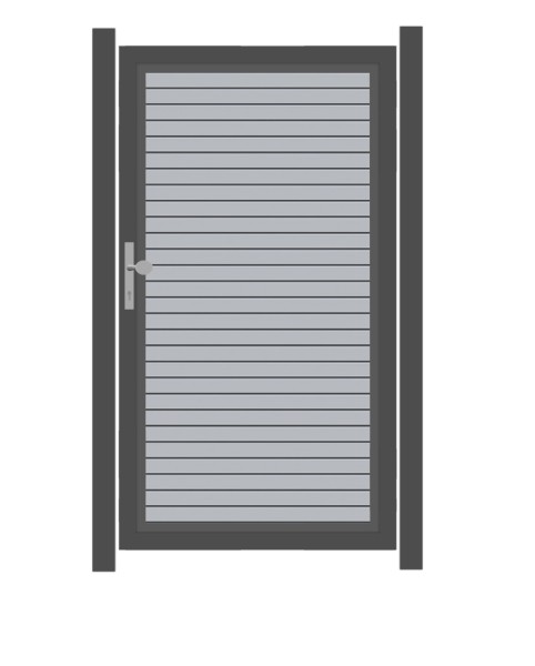 SYSTEM RHOMBUS Tor-Set in Silber Breite 1000mm Höhe 1800mm