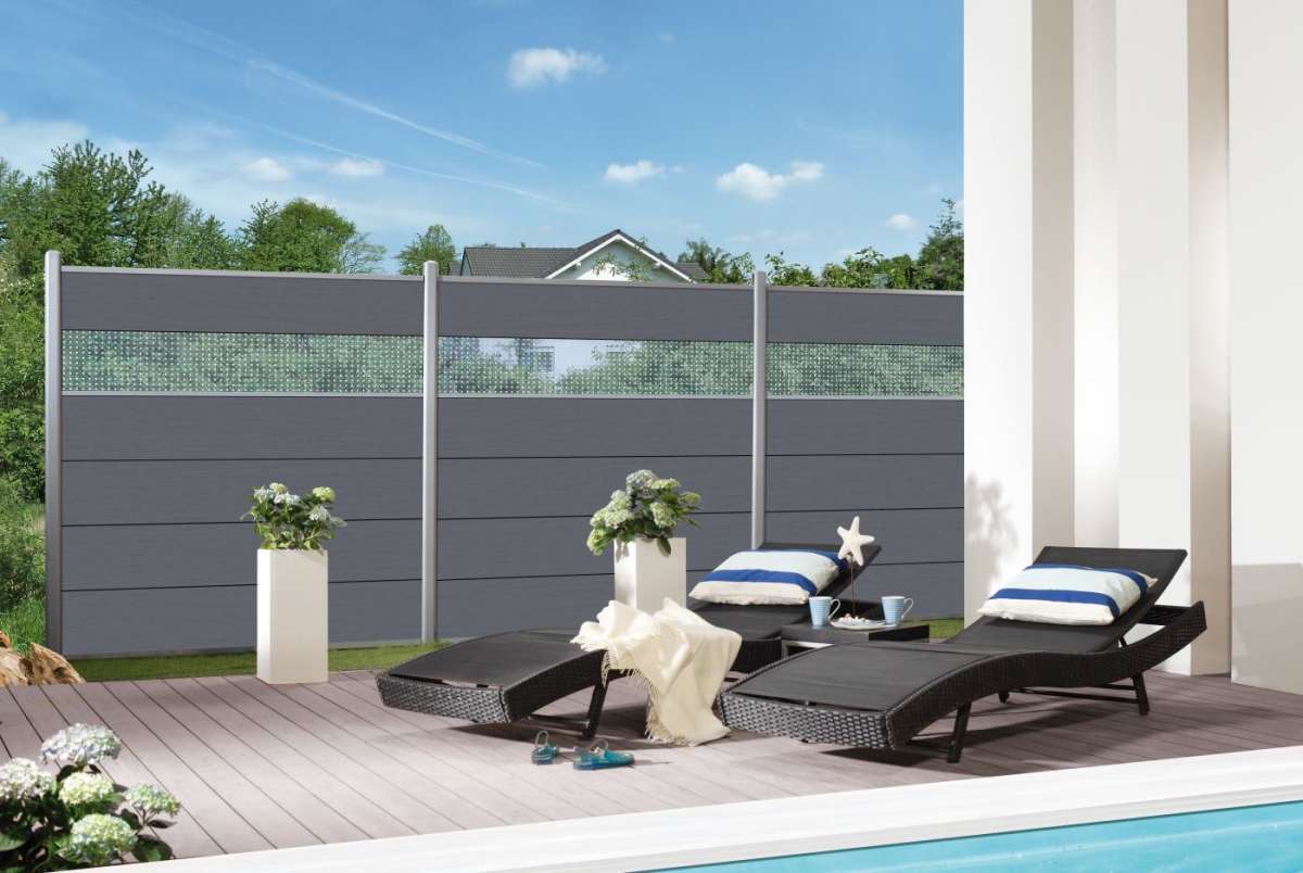 SYSTEM WPC CLASSIC ZaunfeldSet Gartenzaun24