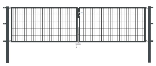 Gartentor Flex 8, 2-flg., Breite 4000 mm