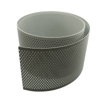 Sichtschutzstreifen Premium Q10 gelocht, Streifen-Zuschnitt, 1,1 mm Hellgrau