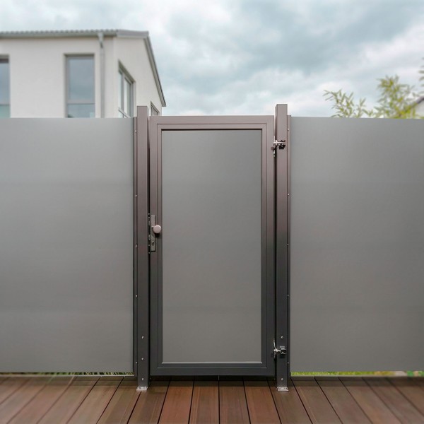 SYSTEM BOARD Tor-Set in Titangrau Breite 1250mm Höhe 1800mm