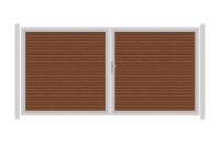 SYSTEM RHOMBUS Doppeltor-Set in Bambus Breite 3600mm Höhe 1800mm