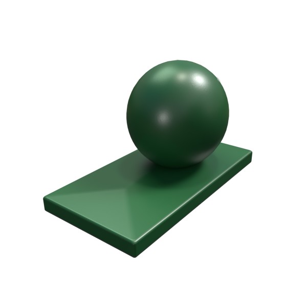 Kugelkappe mit Überstand, 50 mm, für 60 x 40mm Pfosten