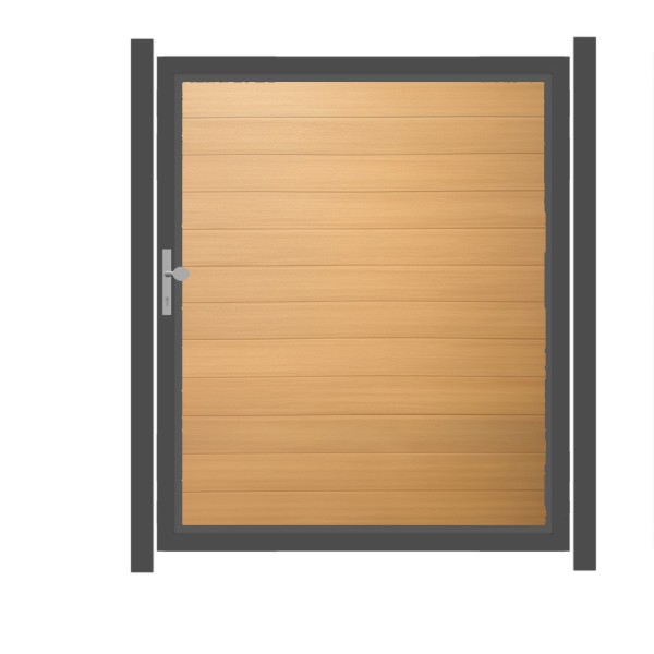 SYSTEM WPC PLATINUM Tor-Set in Lärche Breite 1500mm Höhe 1800mm