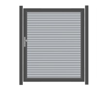 SYSTEM RHOMBUS Tor-Set in Silber Breite 1500mm Höhe 1800mm